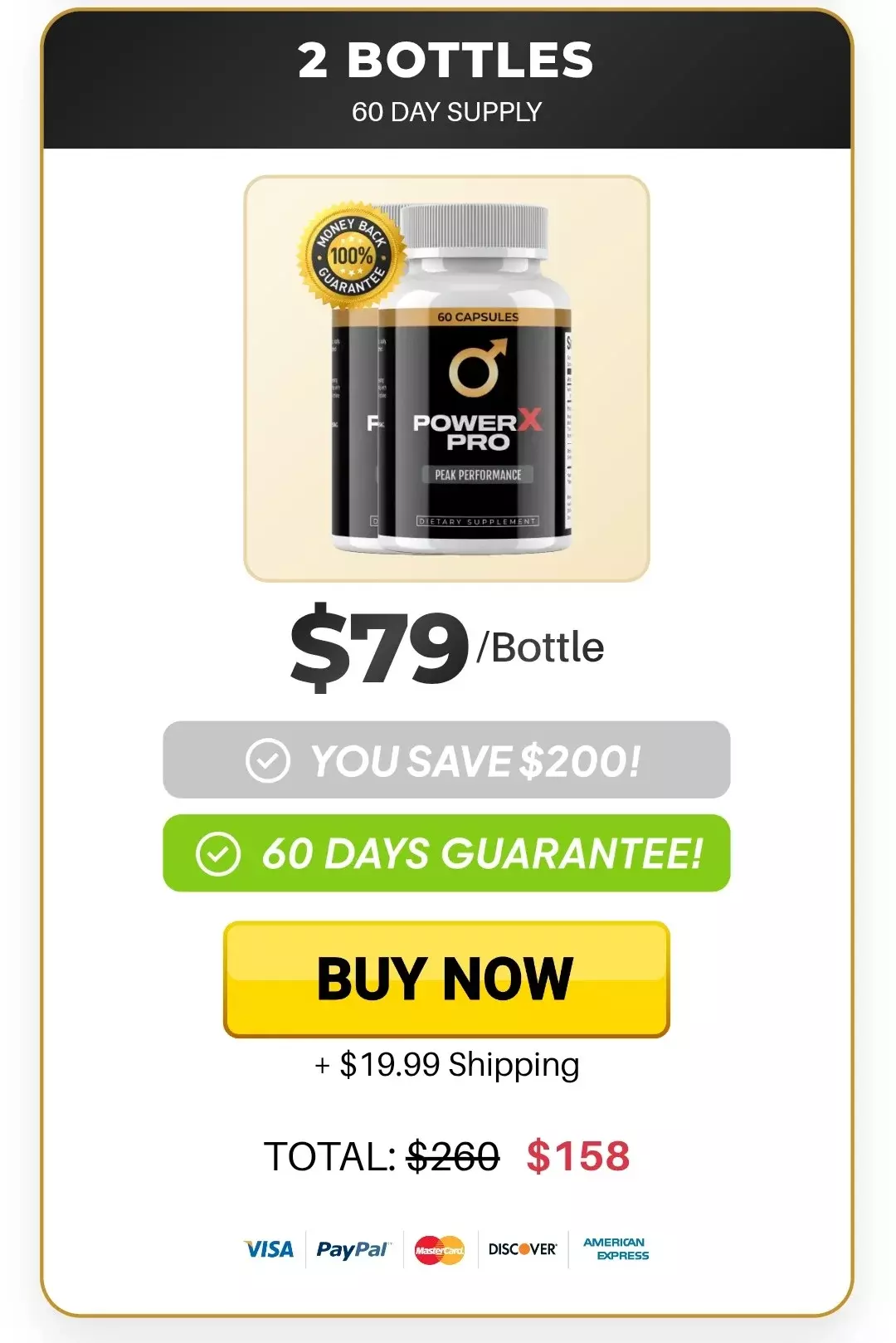 PowerX Pro™ 2 bottles pricing